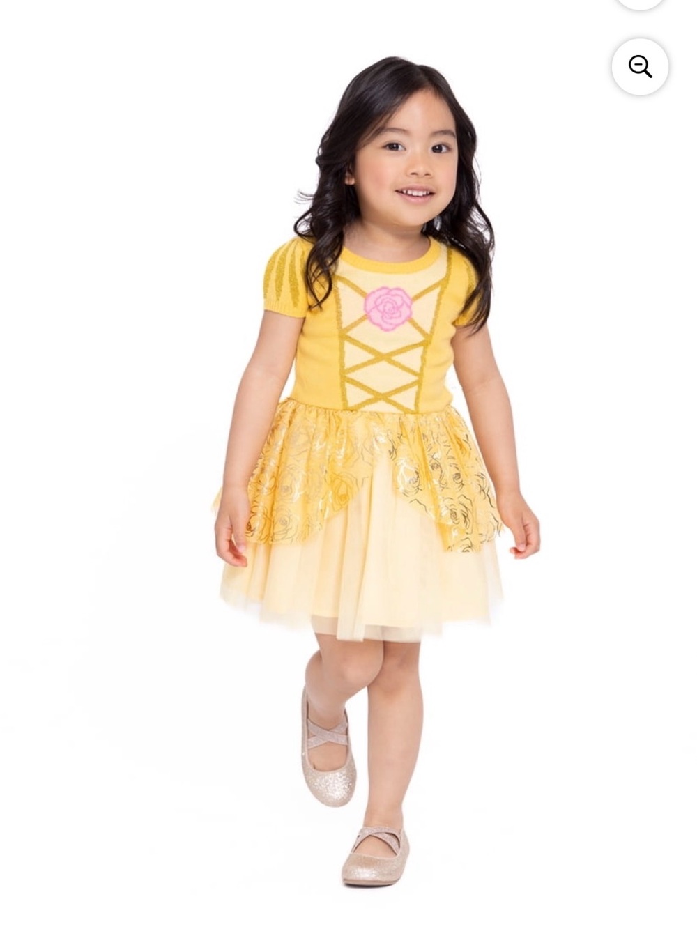 Size 2T Disney princess Belle Halloween costume dress up.